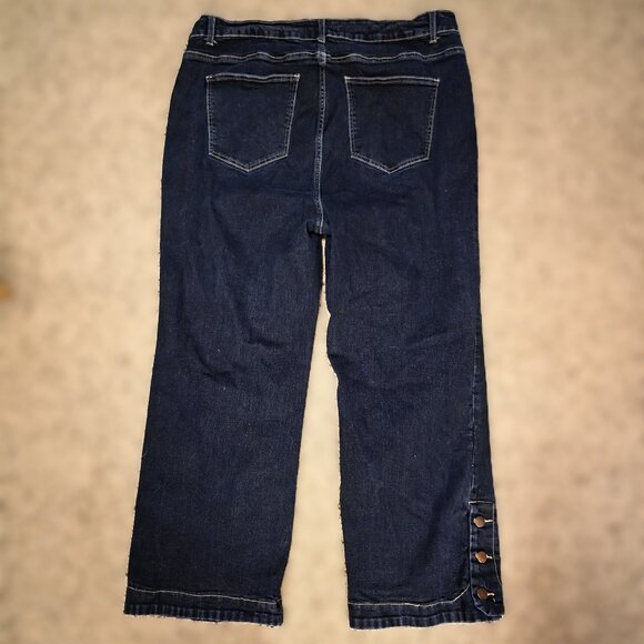 Women's BloomChic Plus Size 20 Blue Denim Jeans Stretch EUC - Picture 3 of 6